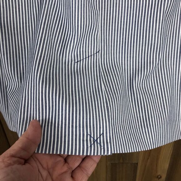 Lane Bryant Womens Striped Blue White Belted Pencil Skirt Sz 22 - Picture 6 of 15